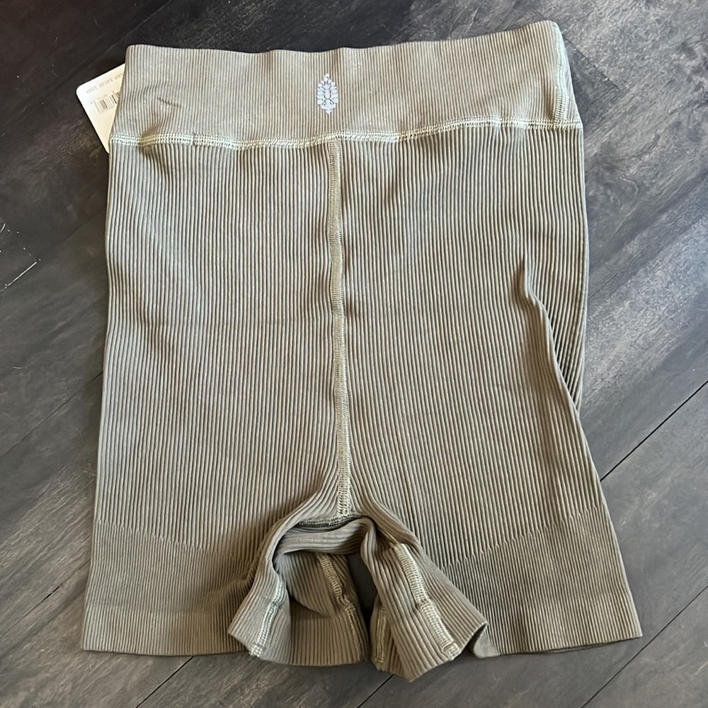 FP Movement by Free People army green Bike Shorts - Picture 4 of 6